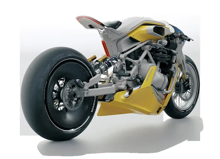 Concept motorcycle modeled in Rhino 3D