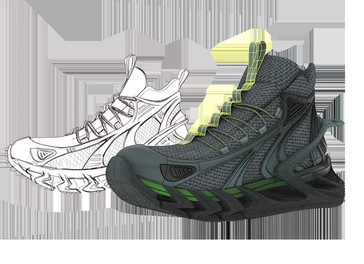 Footwear designed in Rhino 3D